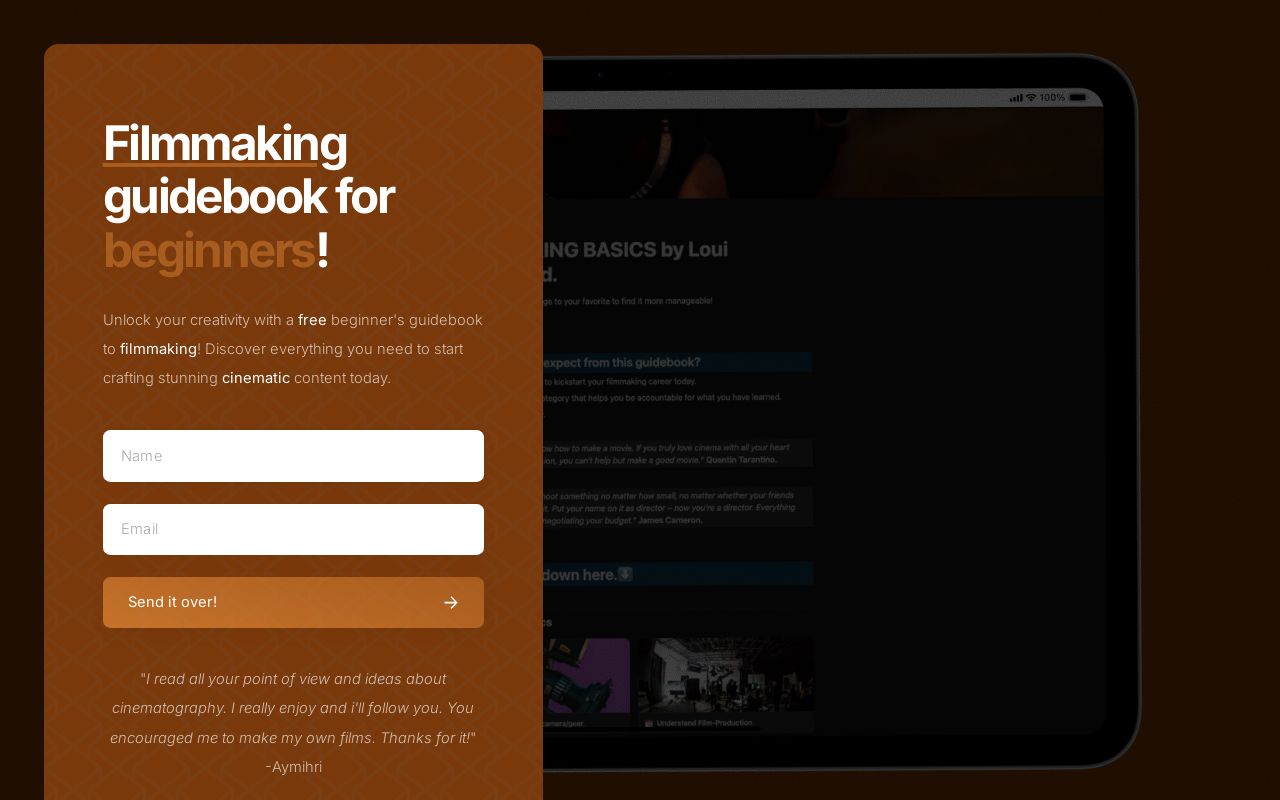 Filmmaking Guidebook For Beginners Filmmaking Guidebook For Beginners
